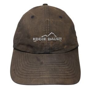 Eddie Bauer Strapback Hat Black One Size Adjustable Embroidered Outdoor